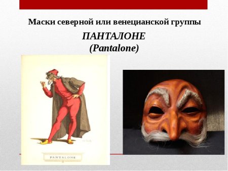Маски героев театра итальянской комедии «дель арте»