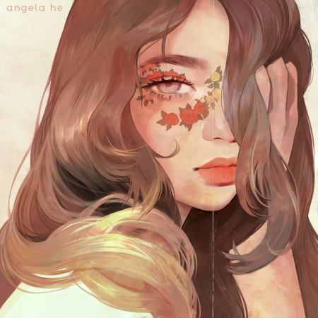 Плачущая девушка арт