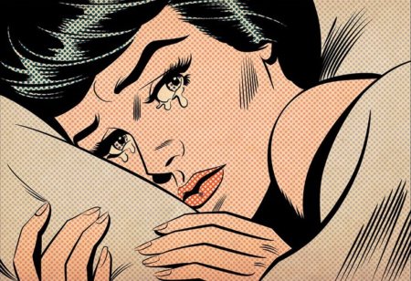 Рой Лихтенштейн плачущая девушка