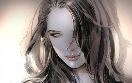 Коварная девушка арт