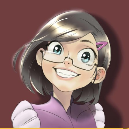 Мультяшные девочки в очках