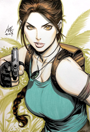 Лара Крофт арт