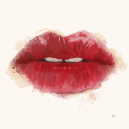 Яркие губы рисунок