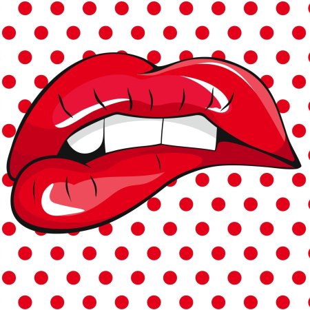 Постер губы