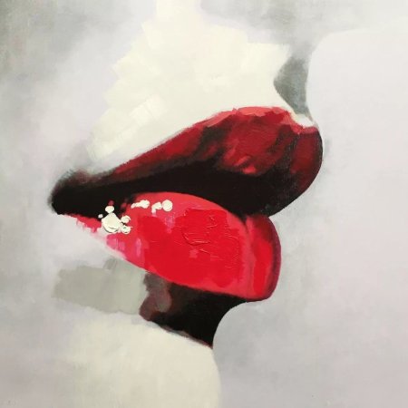 Картина красные губы