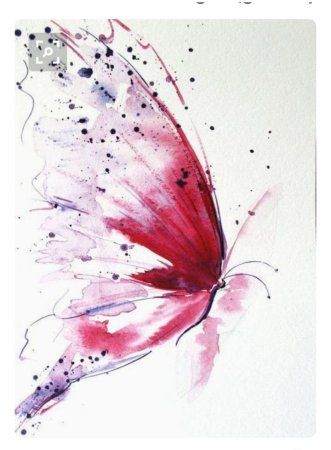 Акварель "бабочка"