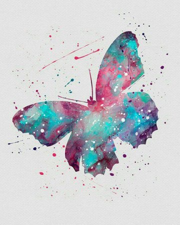 Бабочка брызги