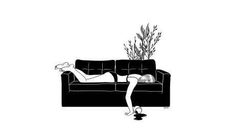 Диван рисунок