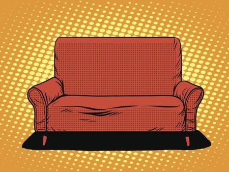 Диван поп арт