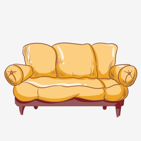 Диван в мультяшном стиле