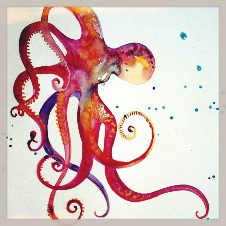 Осьминог арт