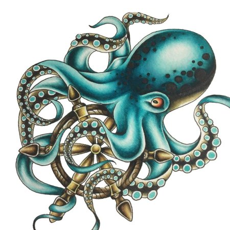 Осьминог арт