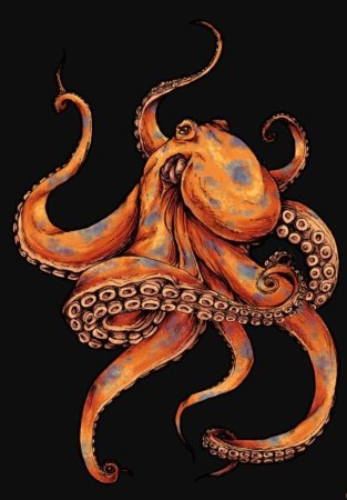 Фантазийный осьминог