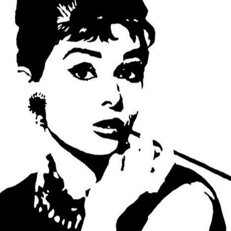 Одри Хепберн рисунок