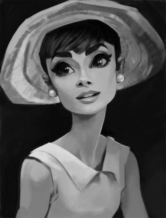 Одри Хепберн портрет