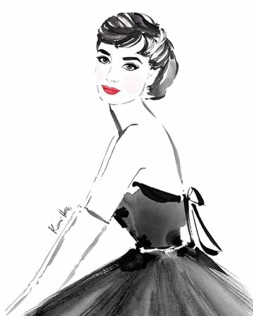 Одри Хепберн набросок