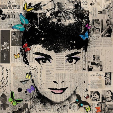 Одри Хепберн коллаж