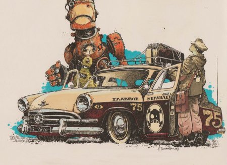 Дизельпанк арт СССР Андрей Ткаченко