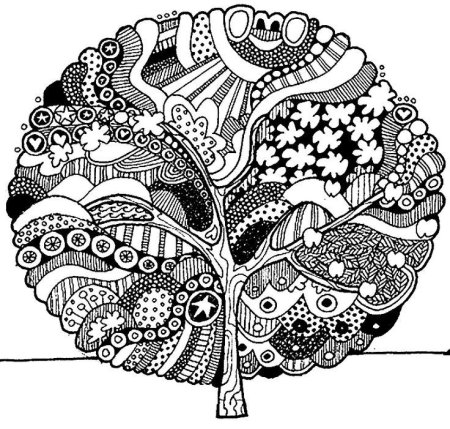 Арт терапия Зентангл