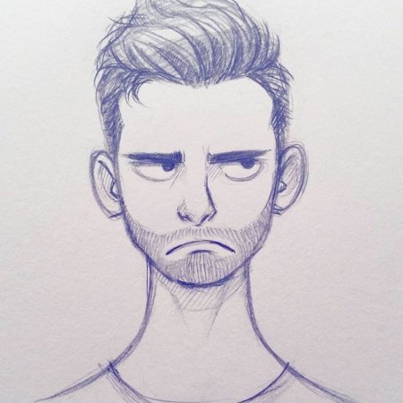 Мужские лица для рисования