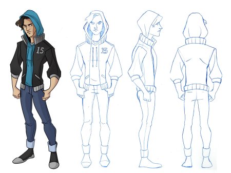 Скетчи персонажей для моделирования