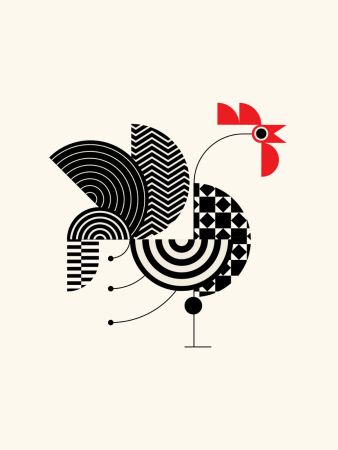 Креативная графическая композиция