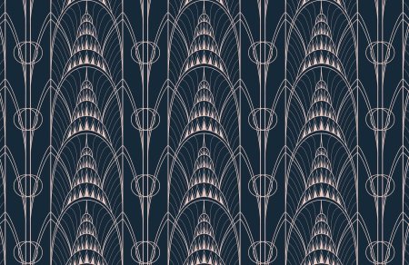 Узор арт деко Гэтсби