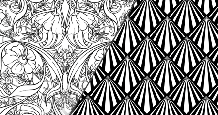 Геометрические узоры арт деко