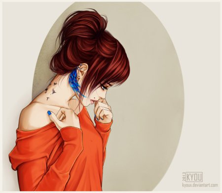 Мультяшные девушки со спины