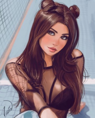 Красивые мультяшные девочки