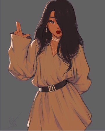 Нарисовать девушку Эстетика