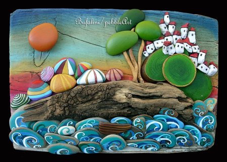 Рисование на камушках