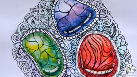 Рисование на камушках