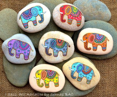 Рисование на камнях для детей