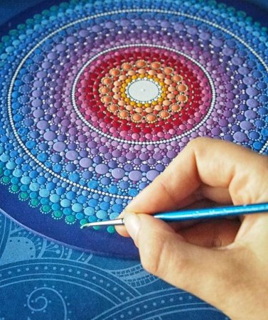 Мастер-класс роспись камней цветы