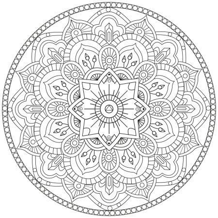 Мандала восьмилучевая