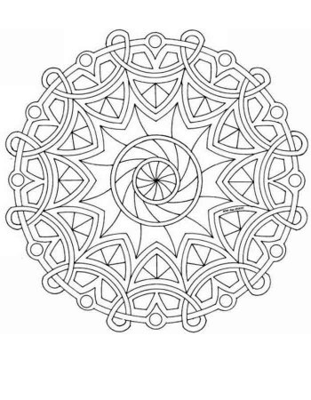 Антистрессовые раскраски мандалы