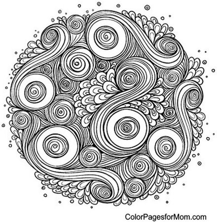 Мандала завитушки