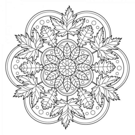 Растительный орнамент в круге