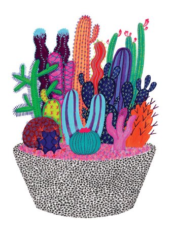 Стилизованные кактусы