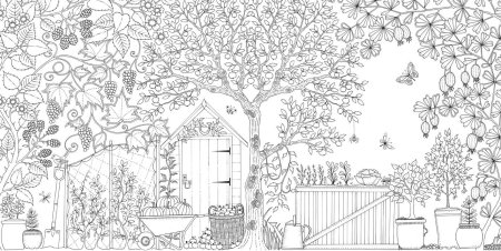 Secret Garden раскраска антистресс