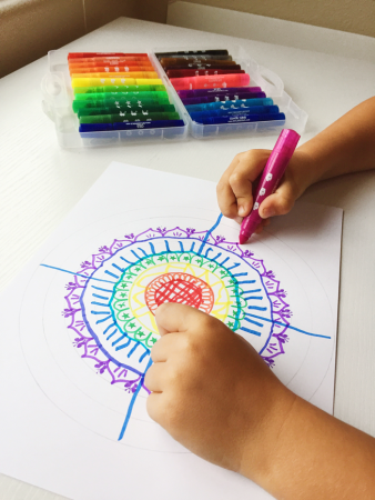 Рисование мандал для детей