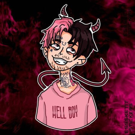 Лил пип арт мультяшный