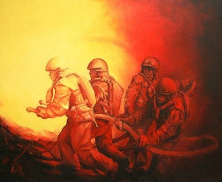 Ликвидаторы Чернобыльской аварии арт