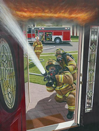 Пожарный арт
