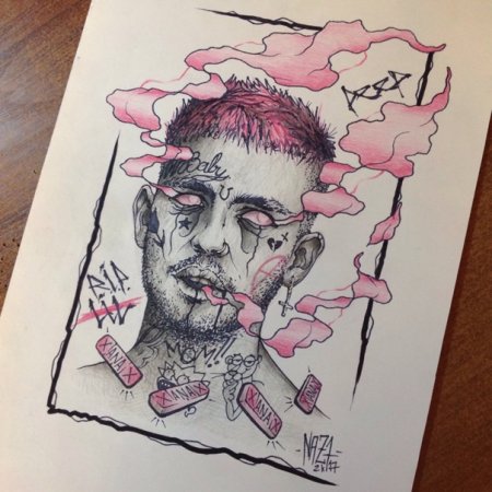 Лил пип портрет