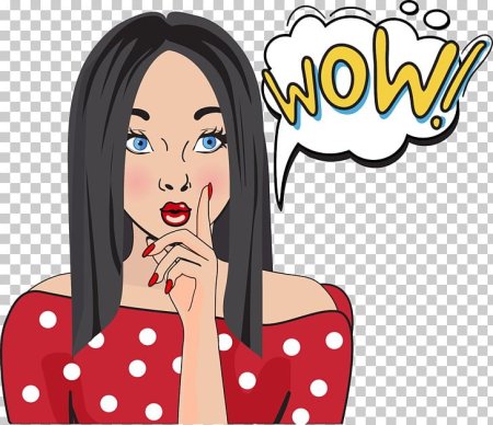 Поп арт брюнетка