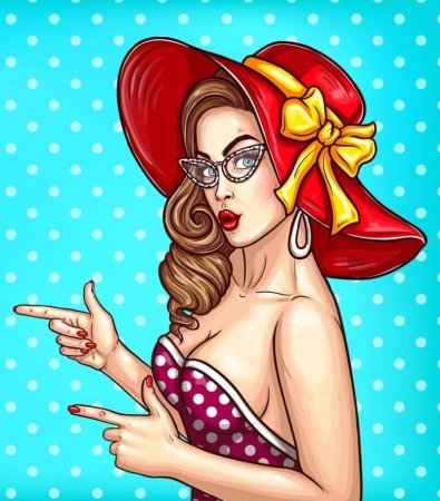 Девушки в стиле поп-арт