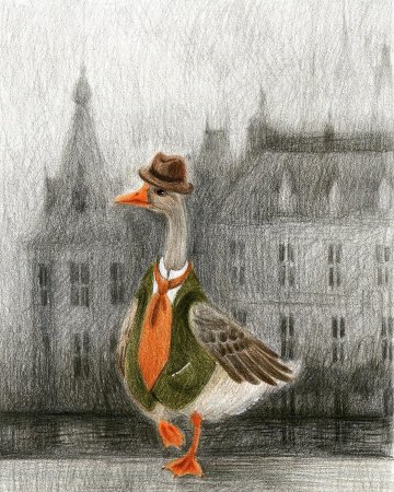 Гусь иллюстрация