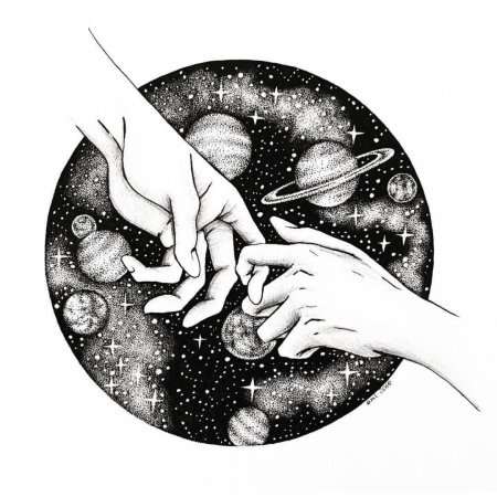 Тату планеты эскизы